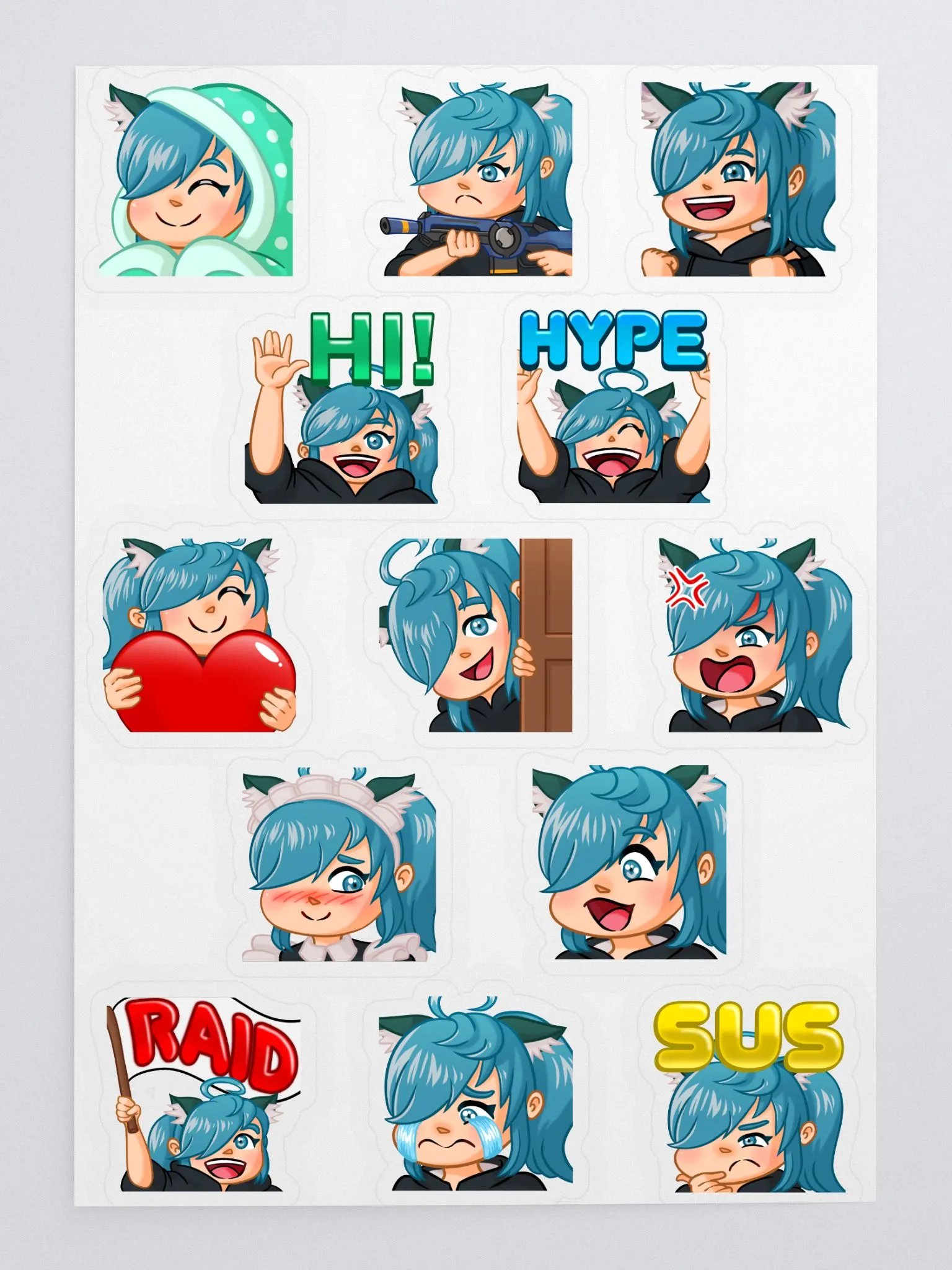 Dia emotes stickers product image (1)