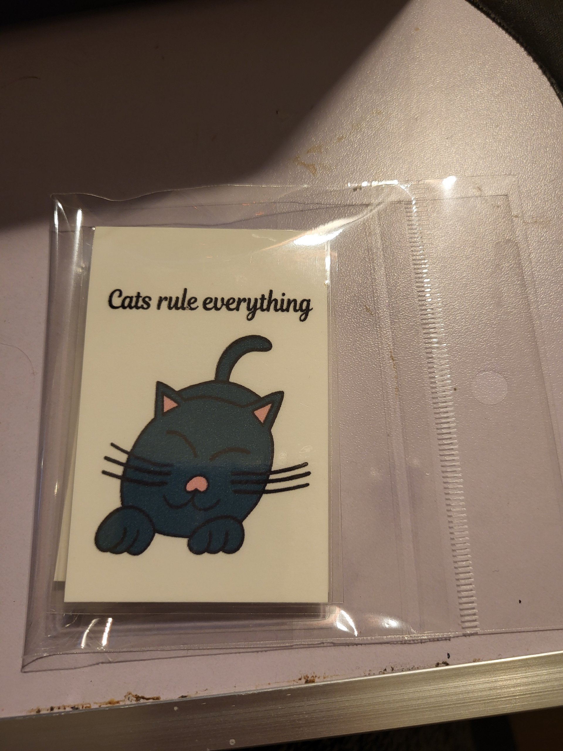 Cats Rule Everything Magnetic Laminated Bookmark product image (2)