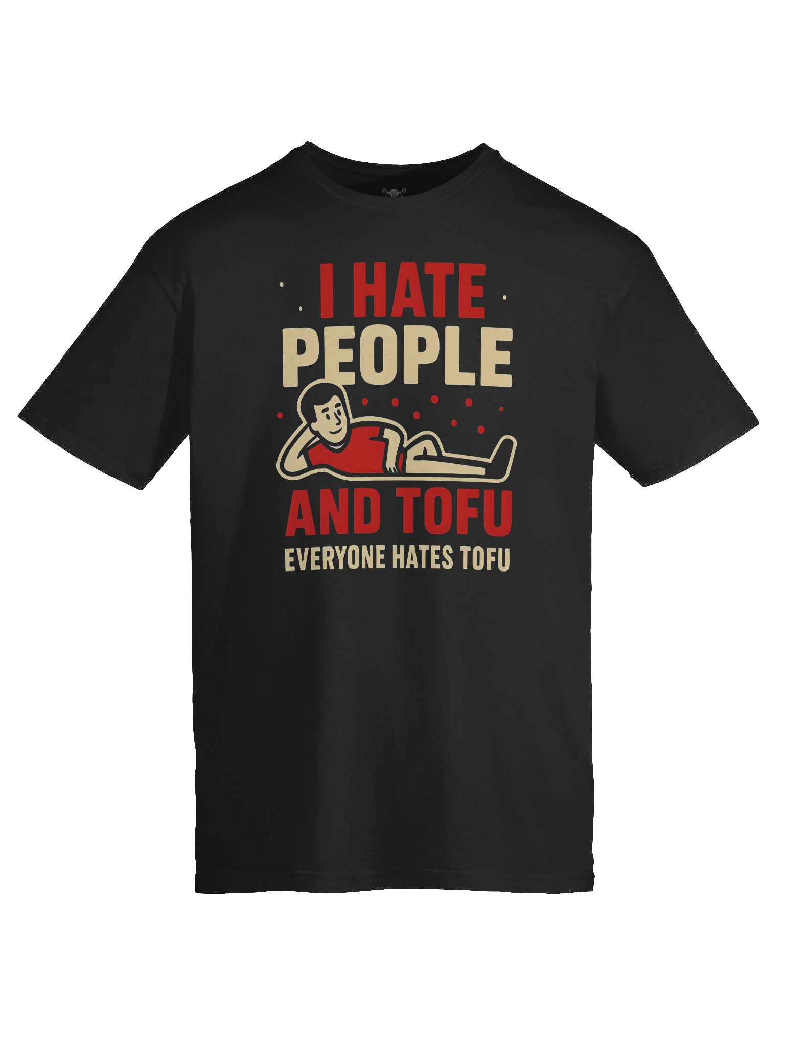"I Hate People And Tofu" T-Shirt – Funny Fallout-Style Graphic Tee | Sarcastic Humor Shirt product image (3)