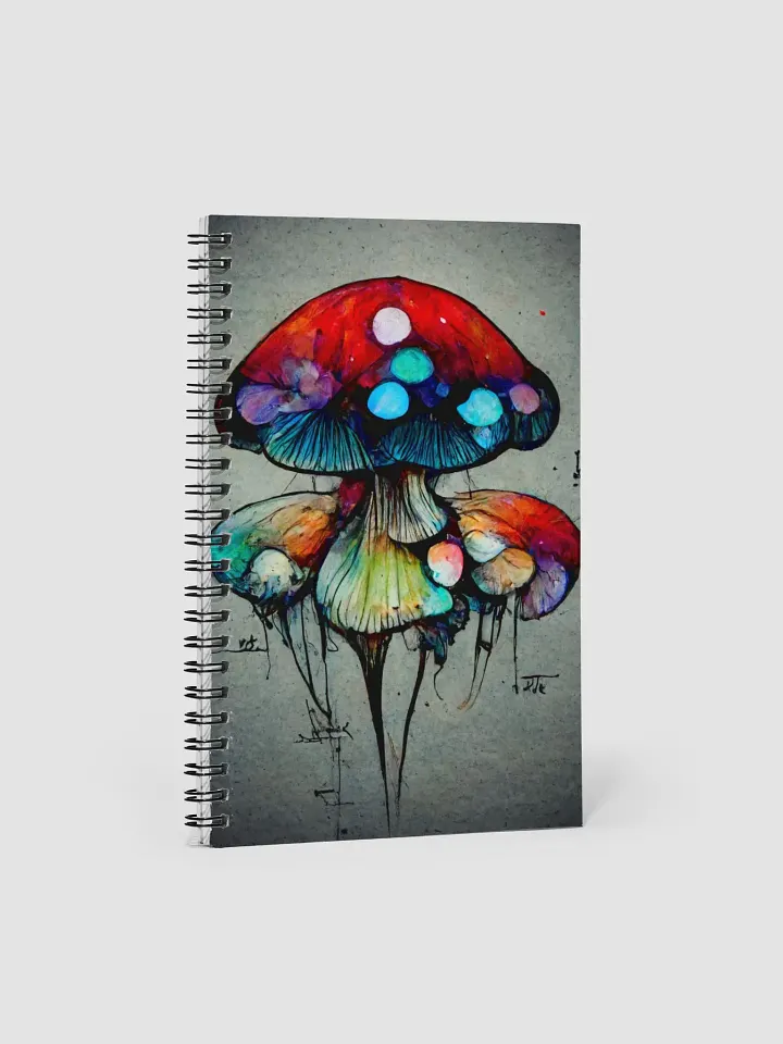 Psychedelic Mushrooms Spiral Notebook product image (1)
