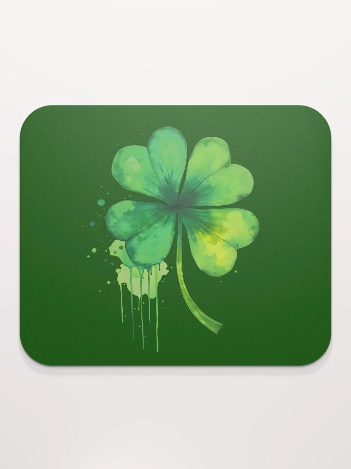 Shamrock Splash Watercolor Mousepad product image (2)