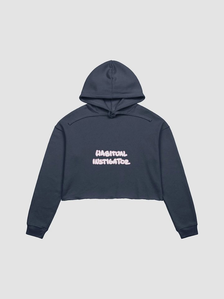 HABITUAL INSTIGATOR (lined design, #E1B9CE) fleece cropped hoodie product image (18)