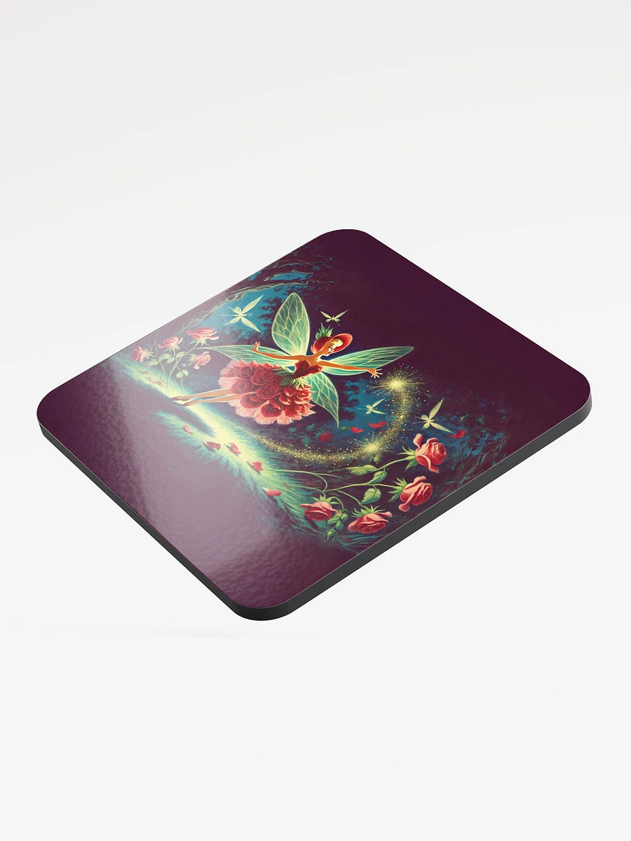 Enchanted Red Rose Fairy Cork Coaster product image (3)