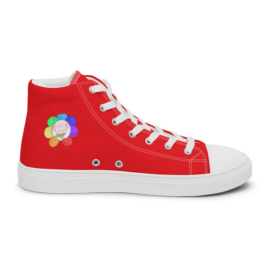 Red and White Flower Sneakers product image (6)