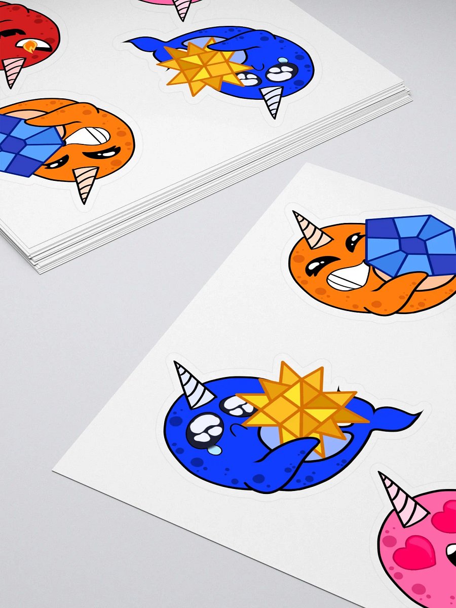 Narwhal Bit Emote Stickers product image (4)