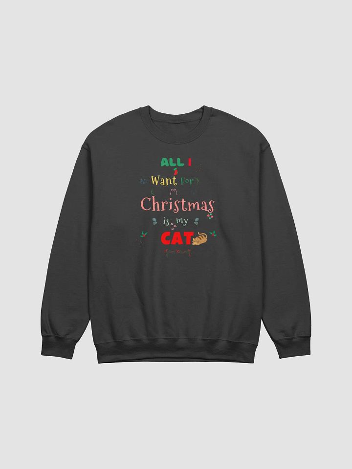 All I want for Christmas is my Cat Sweatshirt product image (1)