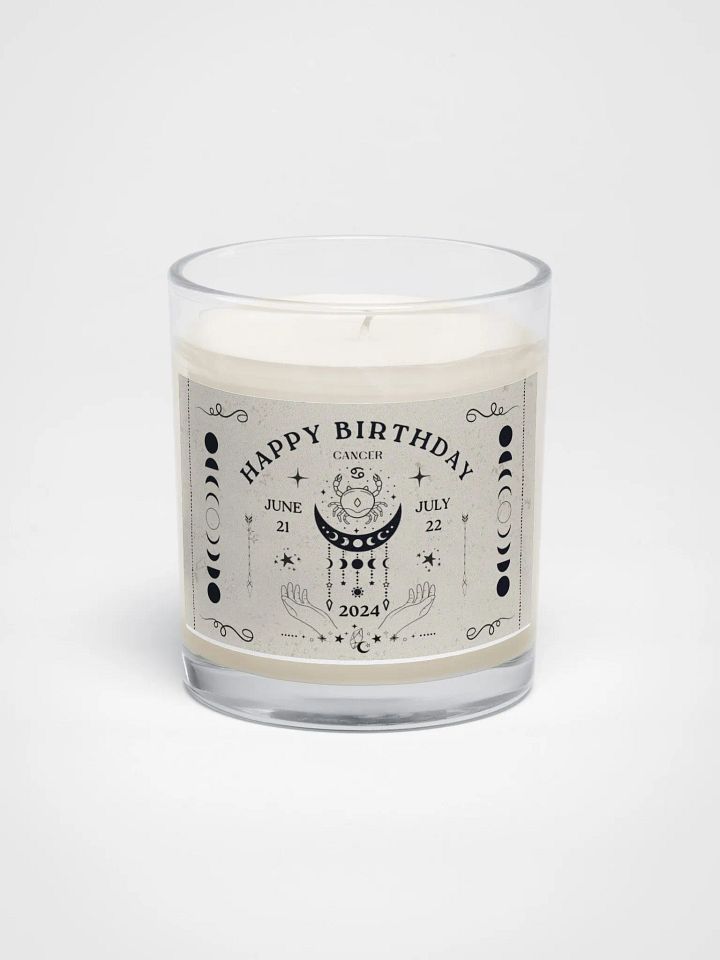Celestial Cancer Birthdate Candle Design, Birth Month Birthday Gift product image (2)