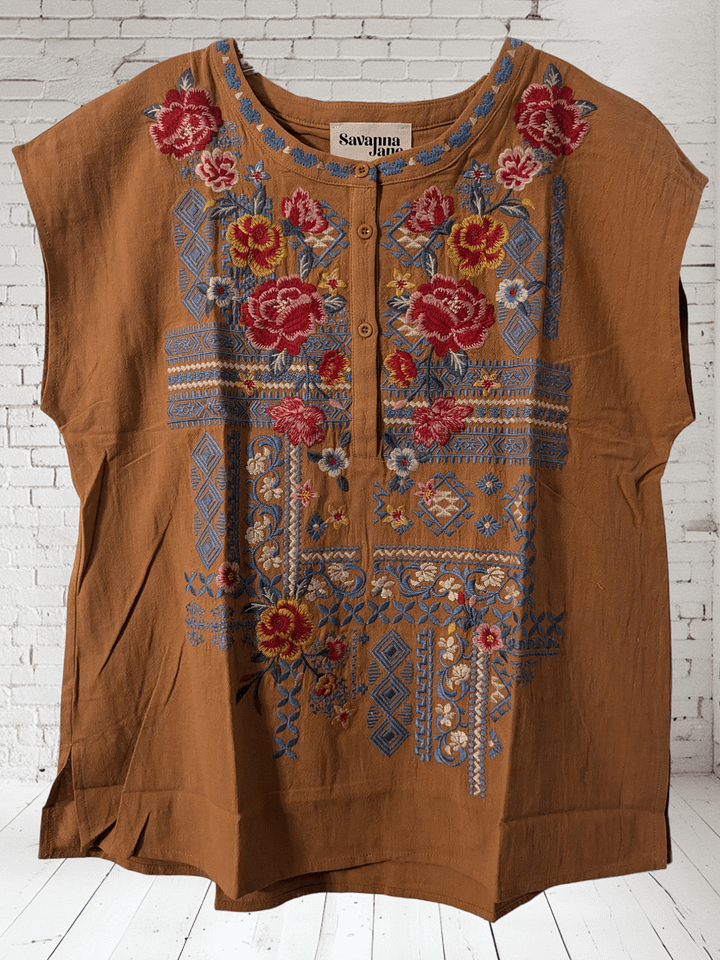 M Embroidered Dear Scarlett Top product image (1)