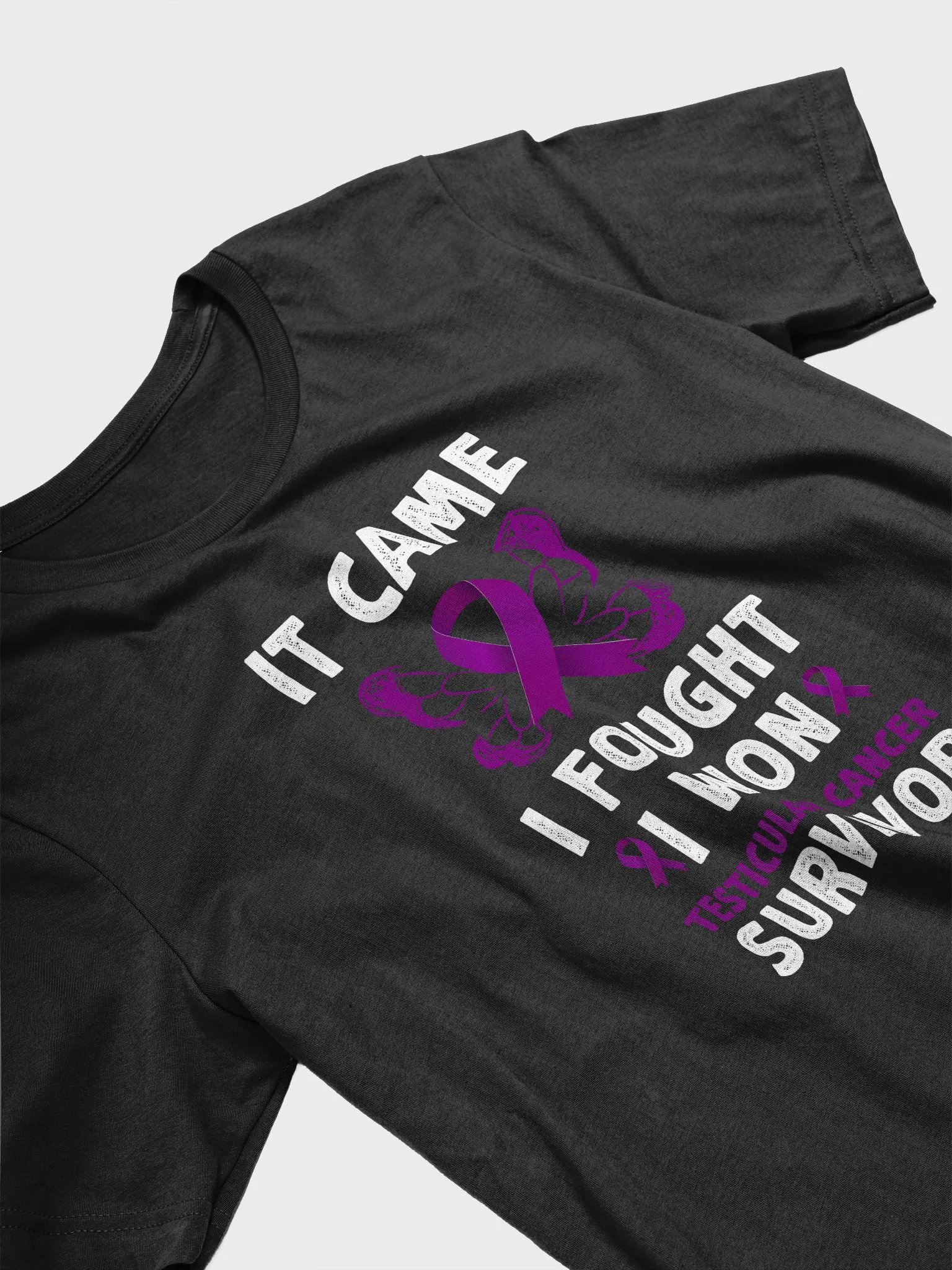 It Came We Fought I Won Testicular Cancer Survivor Shirt product image (3)