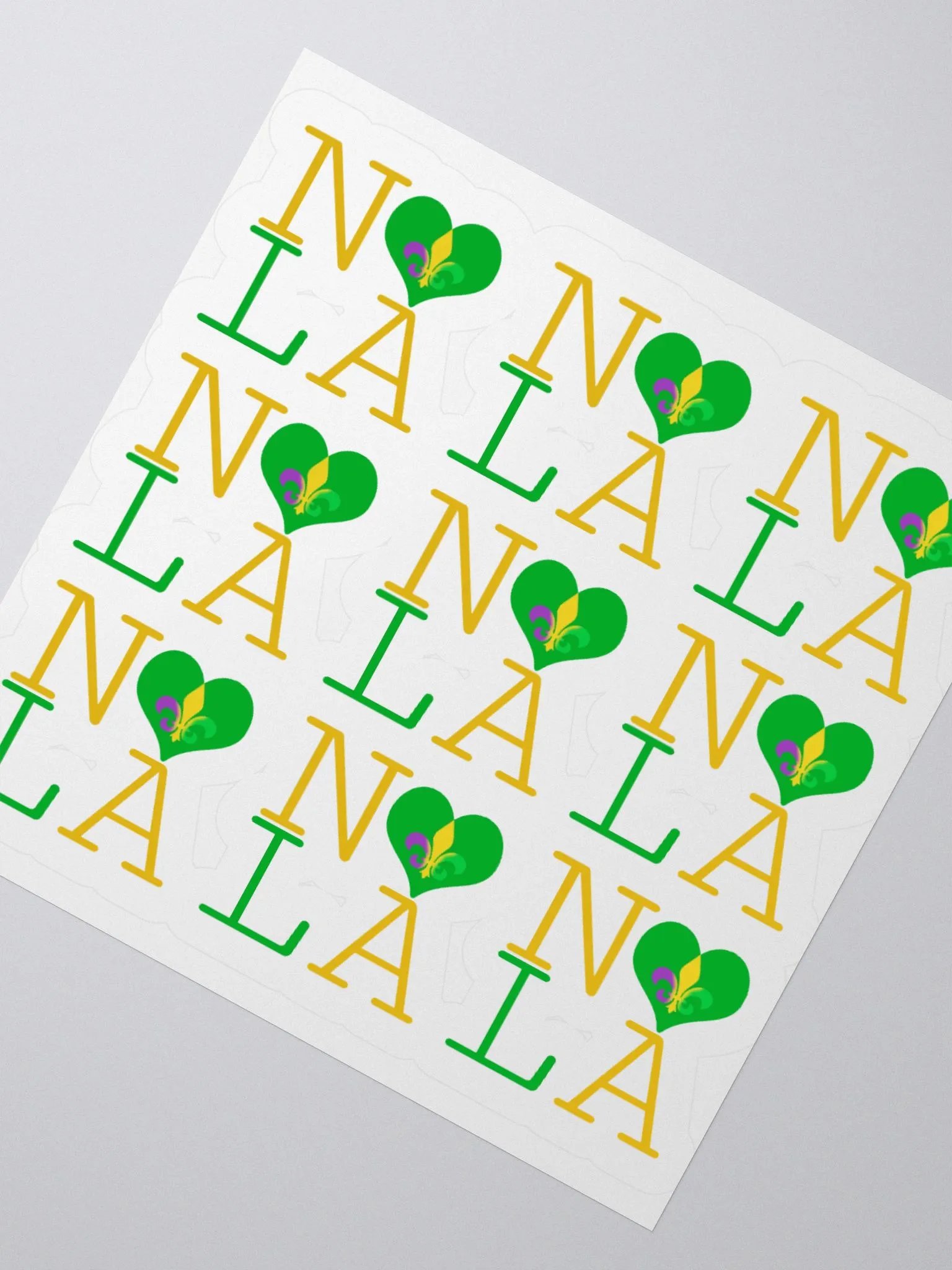I LOVE NOLA **LEGACY STICKER** (MARDI GRAS 2) product image (2)