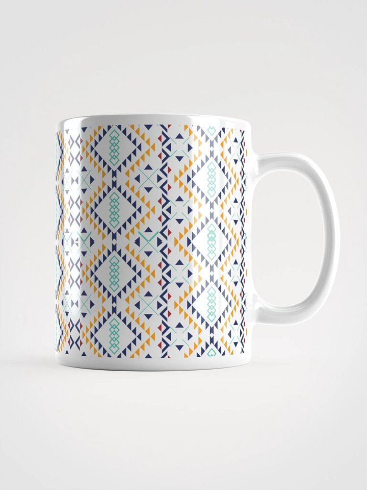 Miniature Triangles Design White Mug product image (1)