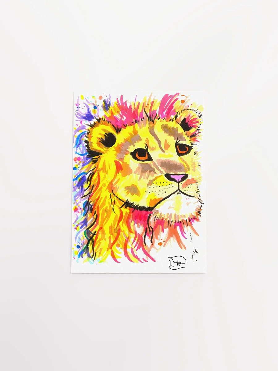 Chaos Lion Watercolour Print product image (4)