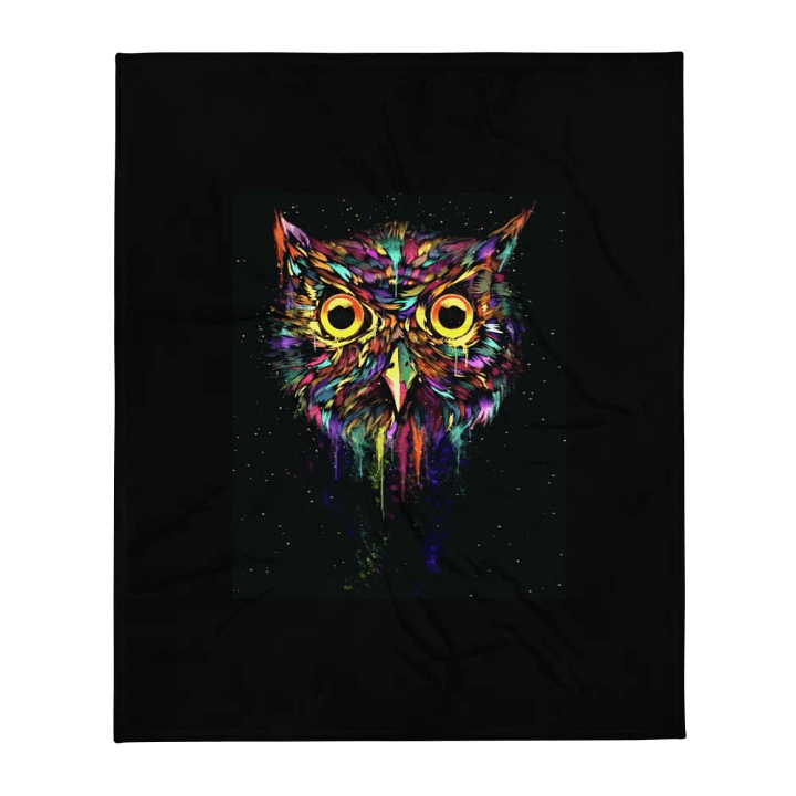 Drippy Owl Blanket - Black product image (2)