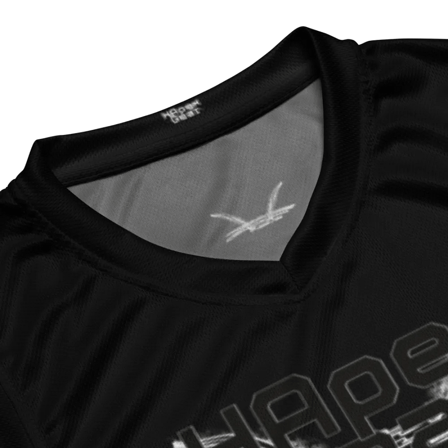 Eisko - Black - Recycled Unisex Basketball Jersey - Black HApex Gear Black Logo product image (8)