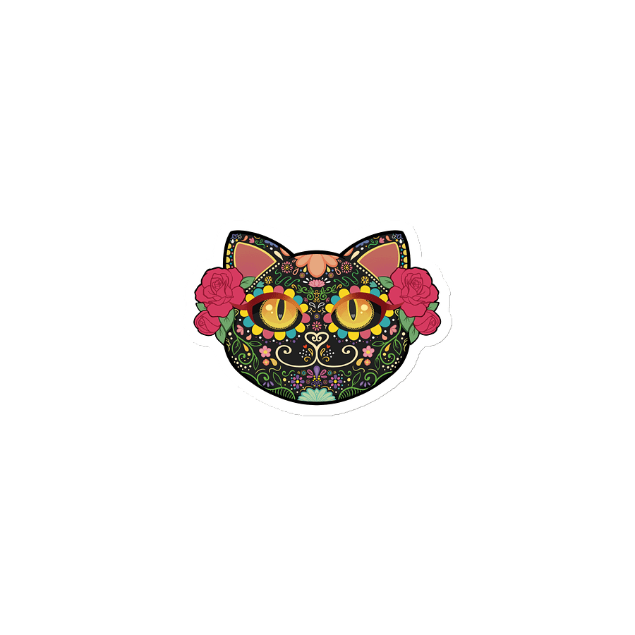 Sugar Skull Cat Magnet product image (1)