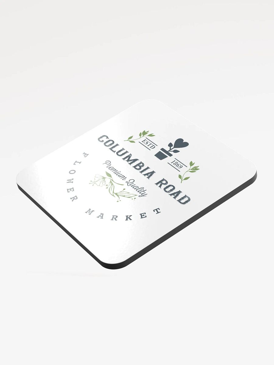 Columbia Road Market Cork Coaster (White) product image (3)
