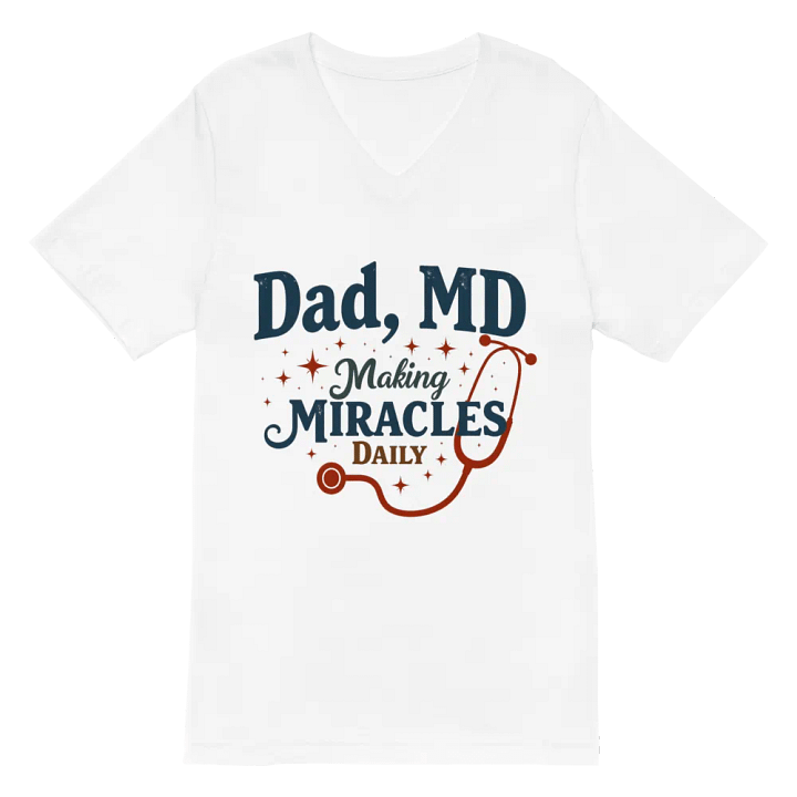 Dad, MD Making Miracles Daily V-Neck Tee product image (2)
