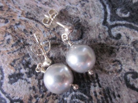 Ohrringe mit 1 perlen Silber product image (1)
