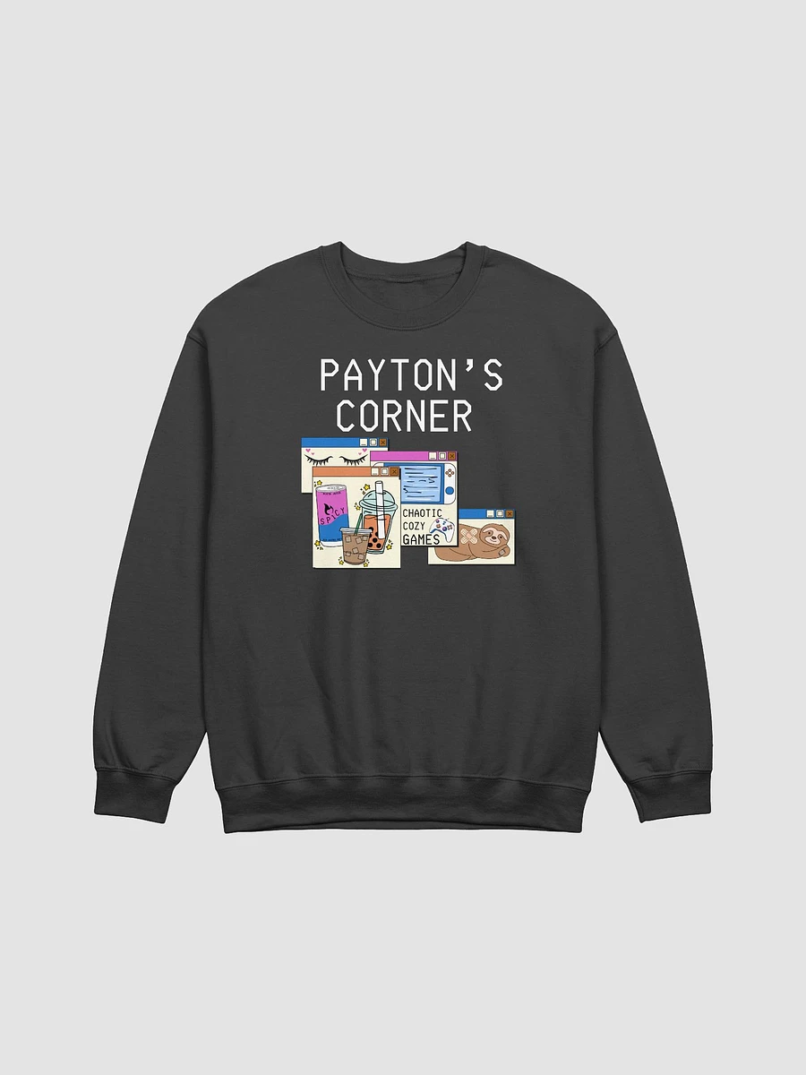Payton's Virtual Corner Sweatshirt -White Text product image (2)