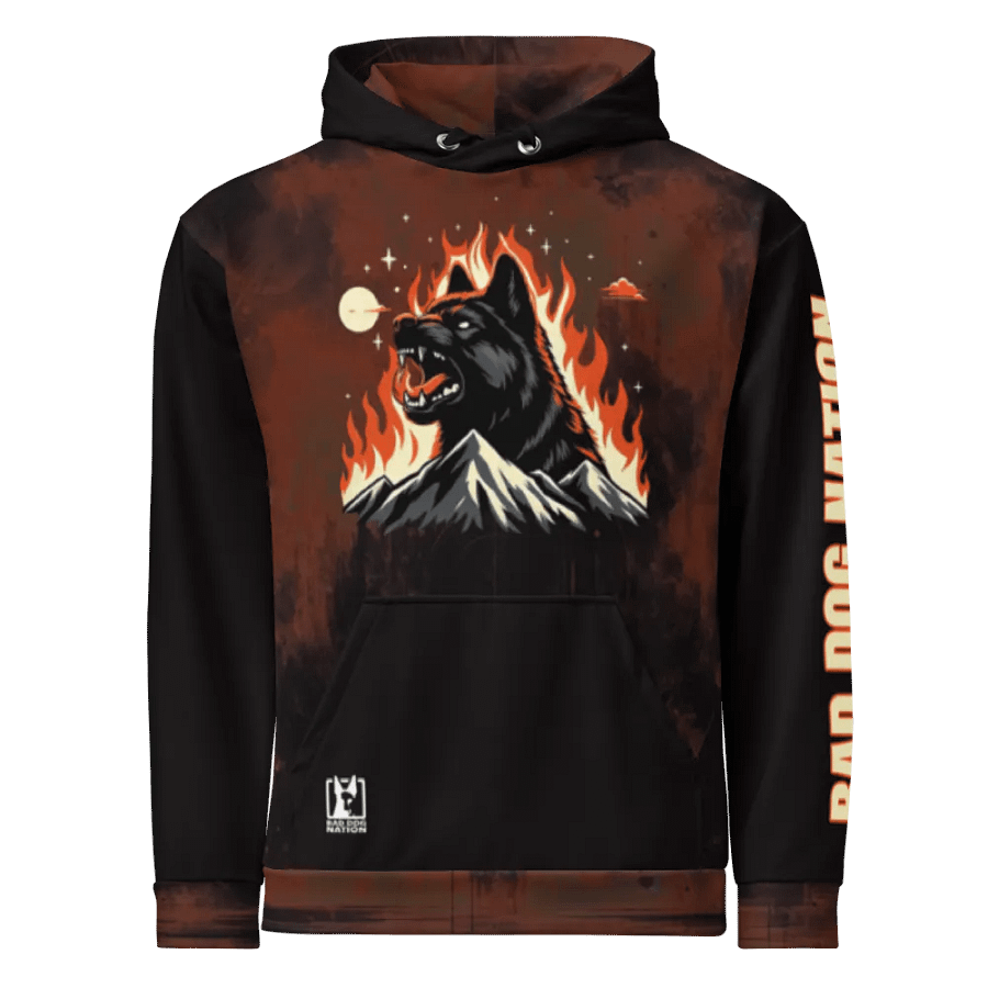 Attack Like the Fire and Be Still Like the Mountain - Adult All-Over Print Unisex Hoodie product image (4)