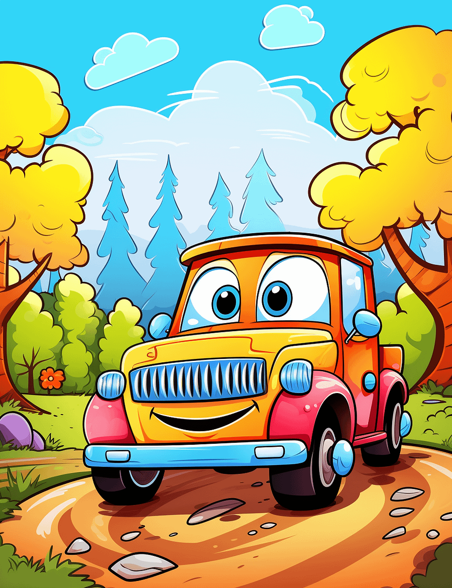 300 Vehicle Coloring Pages for Kids PDF product image (1)