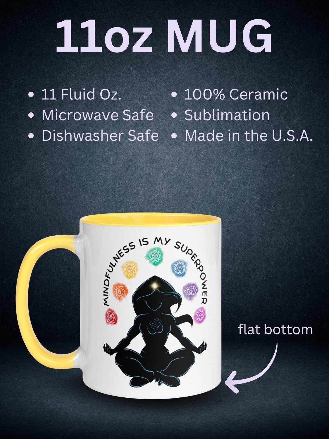 Mindfulness Is My Superpower Ceramic Mug product image (3)