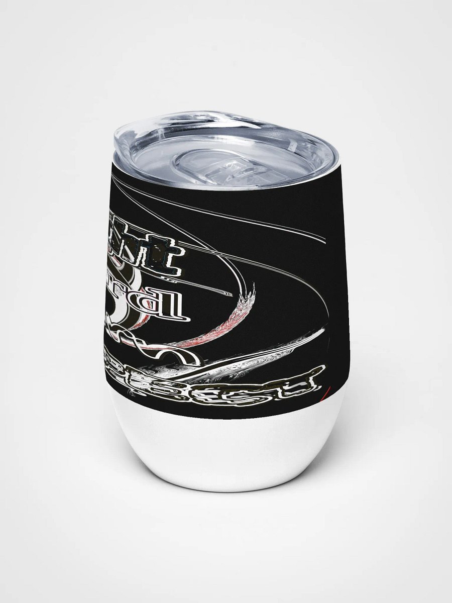 Fight Hard Earn Respect - Black - Wine Tumbler product image (5)