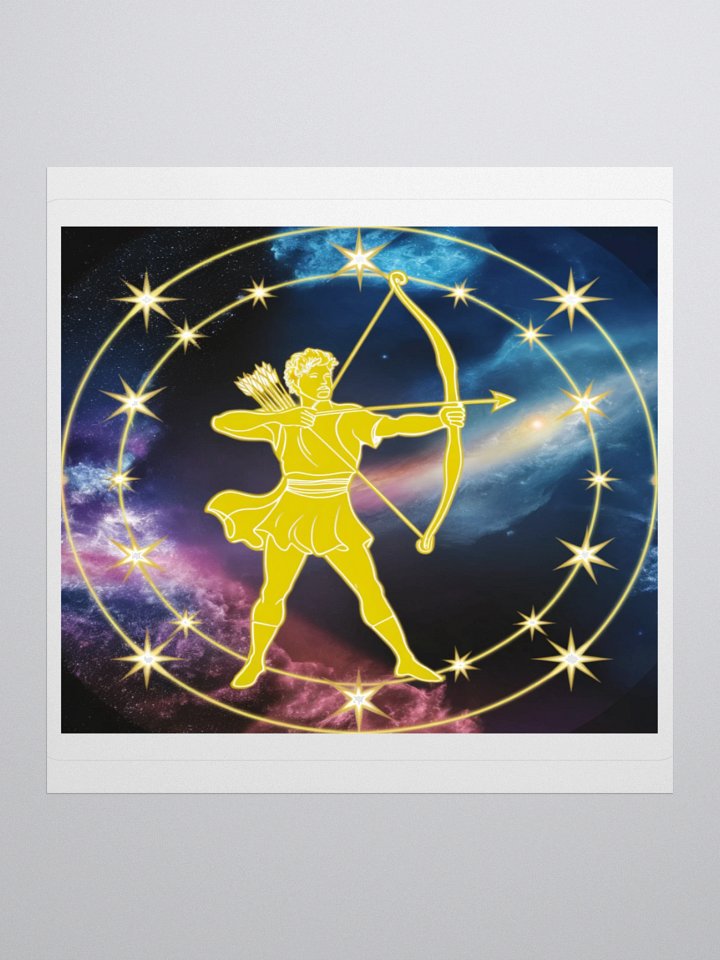 Exclusive Sagittarius Zodiac Sticker: Centaur Archer in Cosmic Twilight - Perfect for Astrology Fans and Unique Gifts! product image (3)