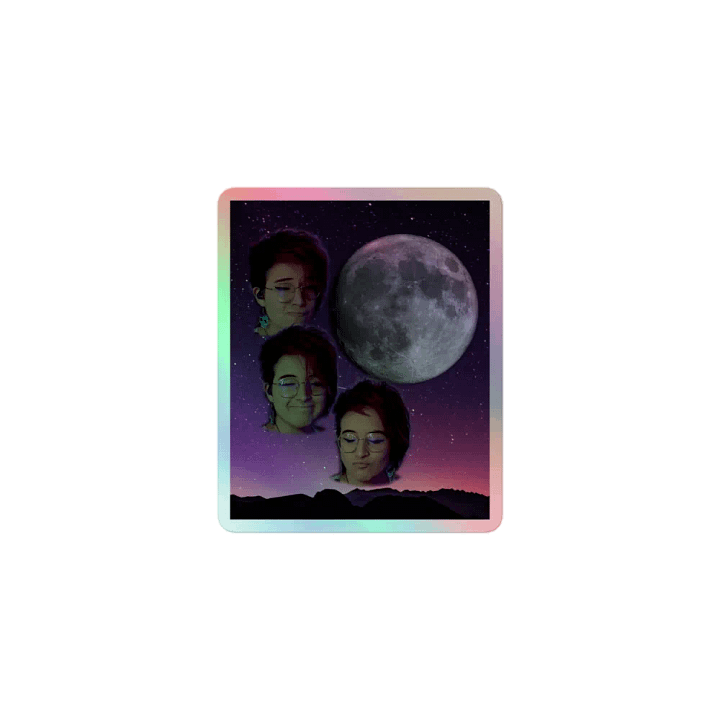 3 Pearl Moon Holographic Sticker product image (1)