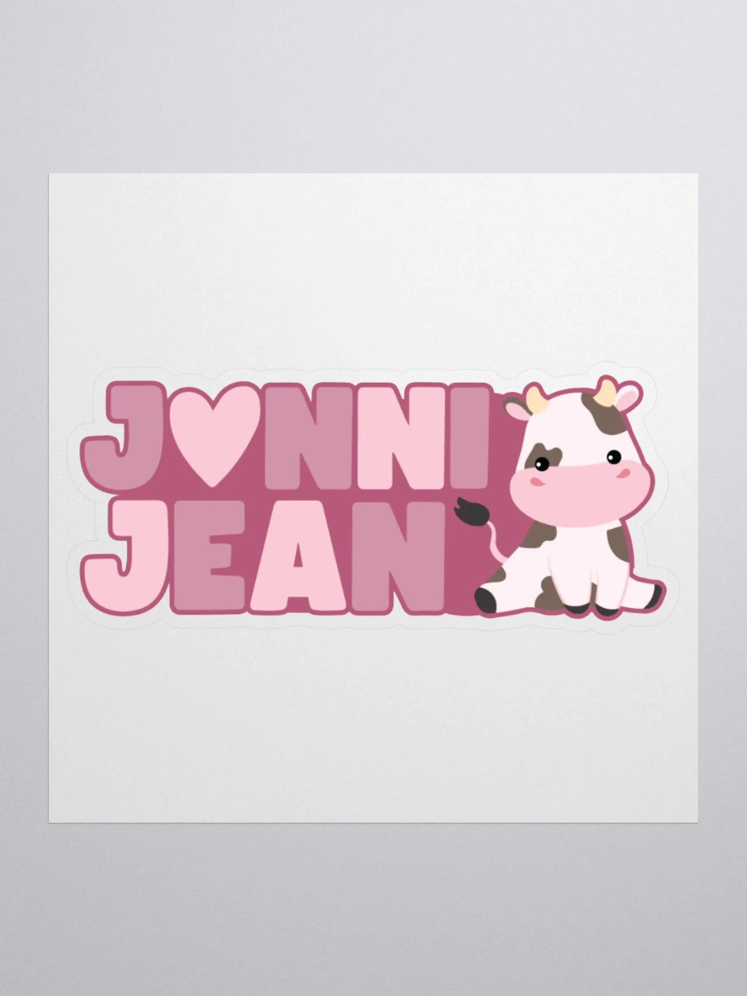 Jonni Jean Logo Sticker product image (1)