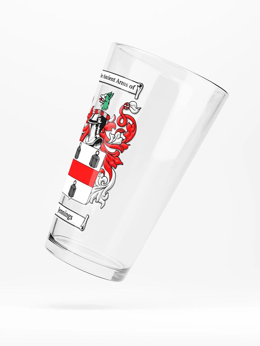 Jennings Family Crest - Shaker Pint Glass product image (5)