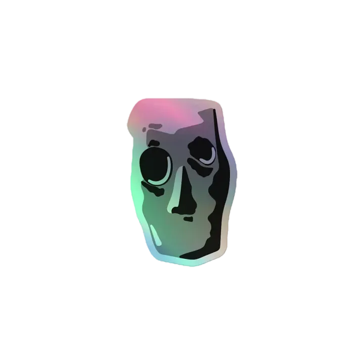 Old Man Chimes Holographic Sticker product image (1)