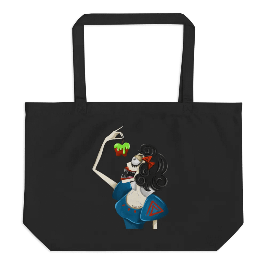 Evil White Graphic Printed Tote Bag product image (1)