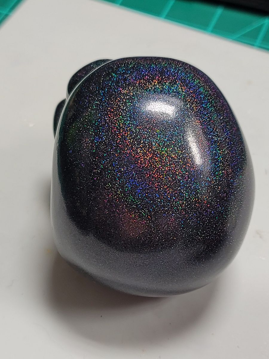 Black Holographic Glitter Skull product image (4)