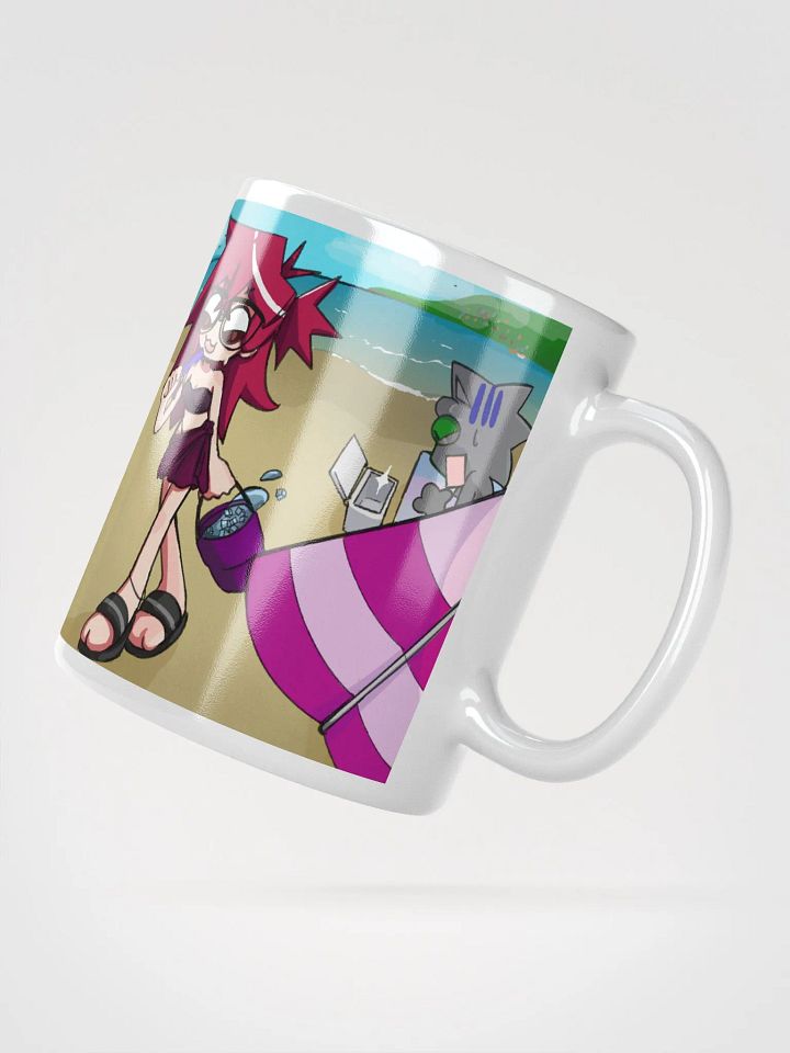 Enemy Crab & Sr Meowmers Art White Coffee Mug product image (2)