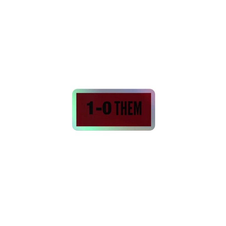 1-0 THEM STICKER product image (1)