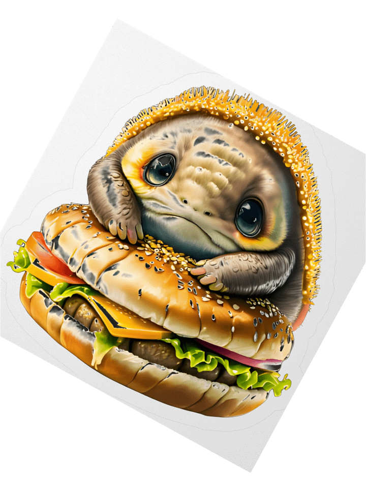 Water Bear Deluxe Burger Sticker product image (5)