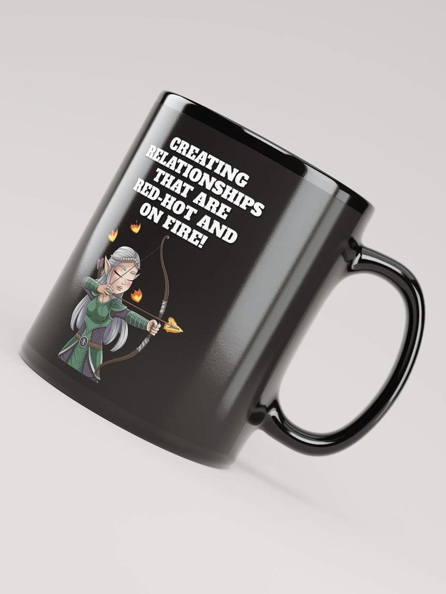 Creating Relationships That Are Red-Hot And On Fire! Valentine's Day Black Mug product image (2)