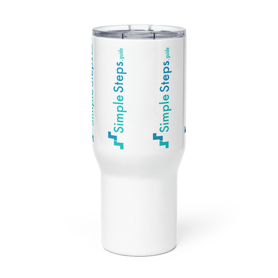 SimpleSteps.guide branded Travel Mug product image (2)