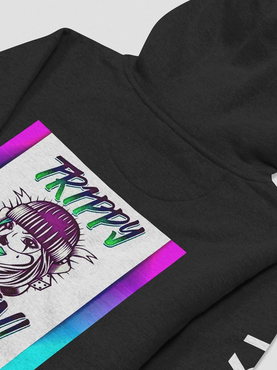 Trippy Queen Hoodie (Front and Back) with White Sleeve Detail product image (4)