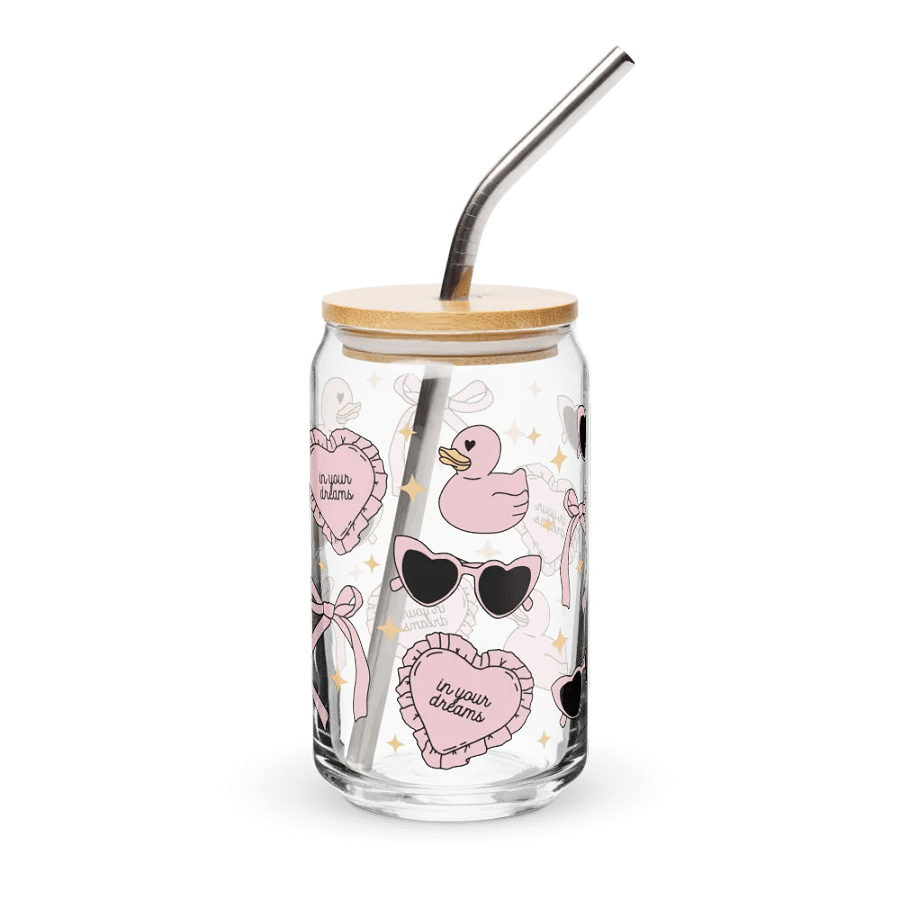 Coquette Girly Stuff Can-Shaped Glass (16oz) product image (4)
