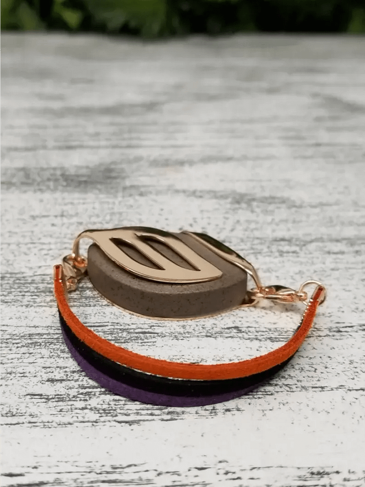 Spooky Faux Suede Bracelet | Handmade Accessory for Bellabeat Leaf Urban & Ivy product image (1)