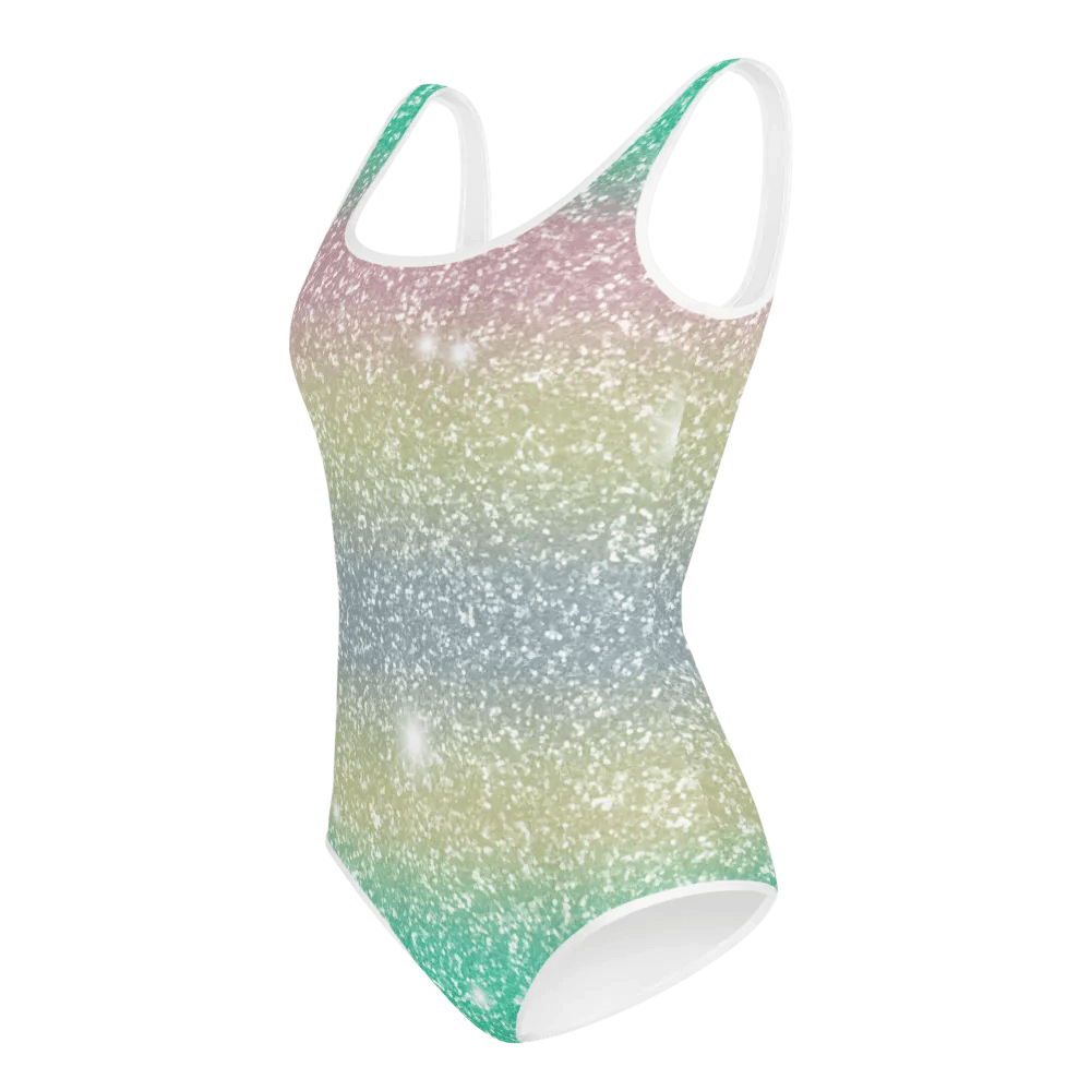 Glitter Unicorn Texture Design Youth Swimsuit (1) product image (5)