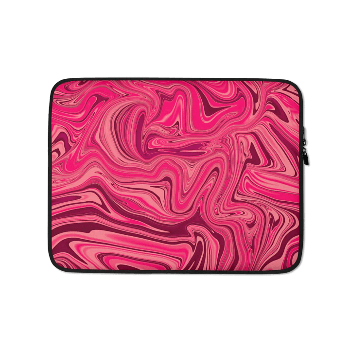 Laptop Sleeve - Shades of Magenta Pink Digital Fluid Art product image (1)