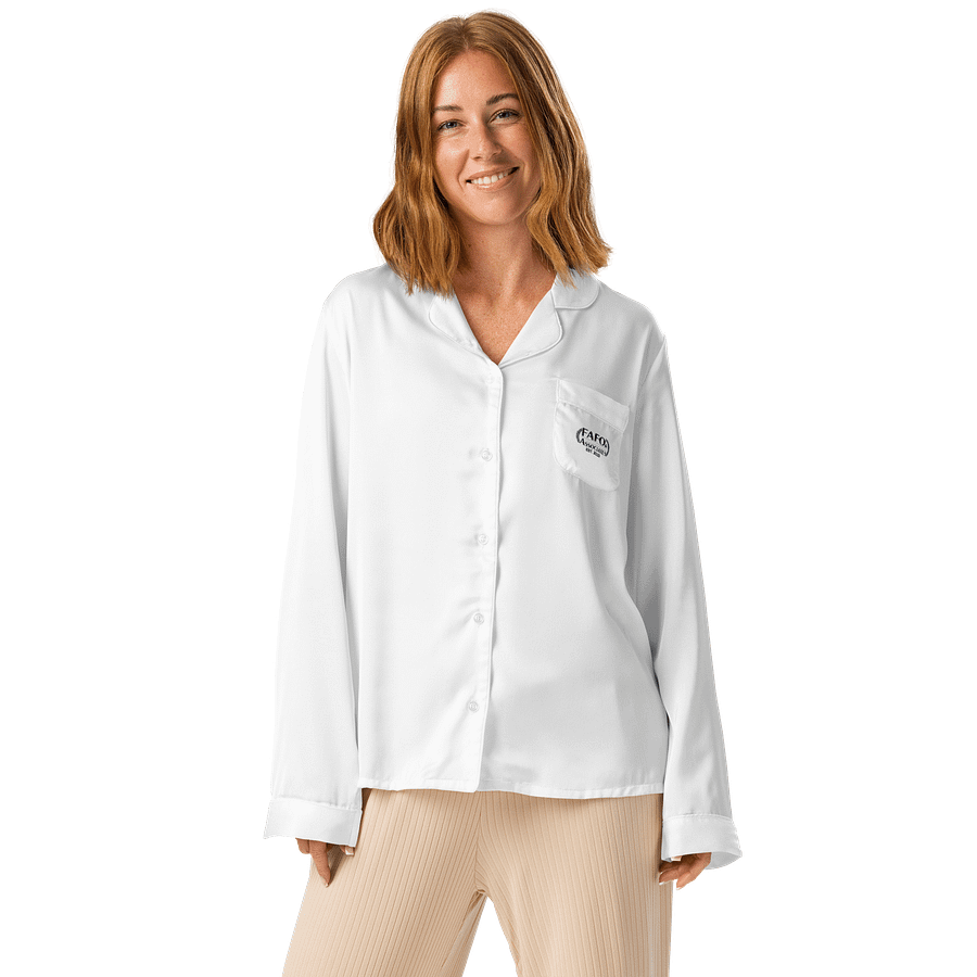 White FAFO & Associates Elegant Women's Pajama Top product image (1)