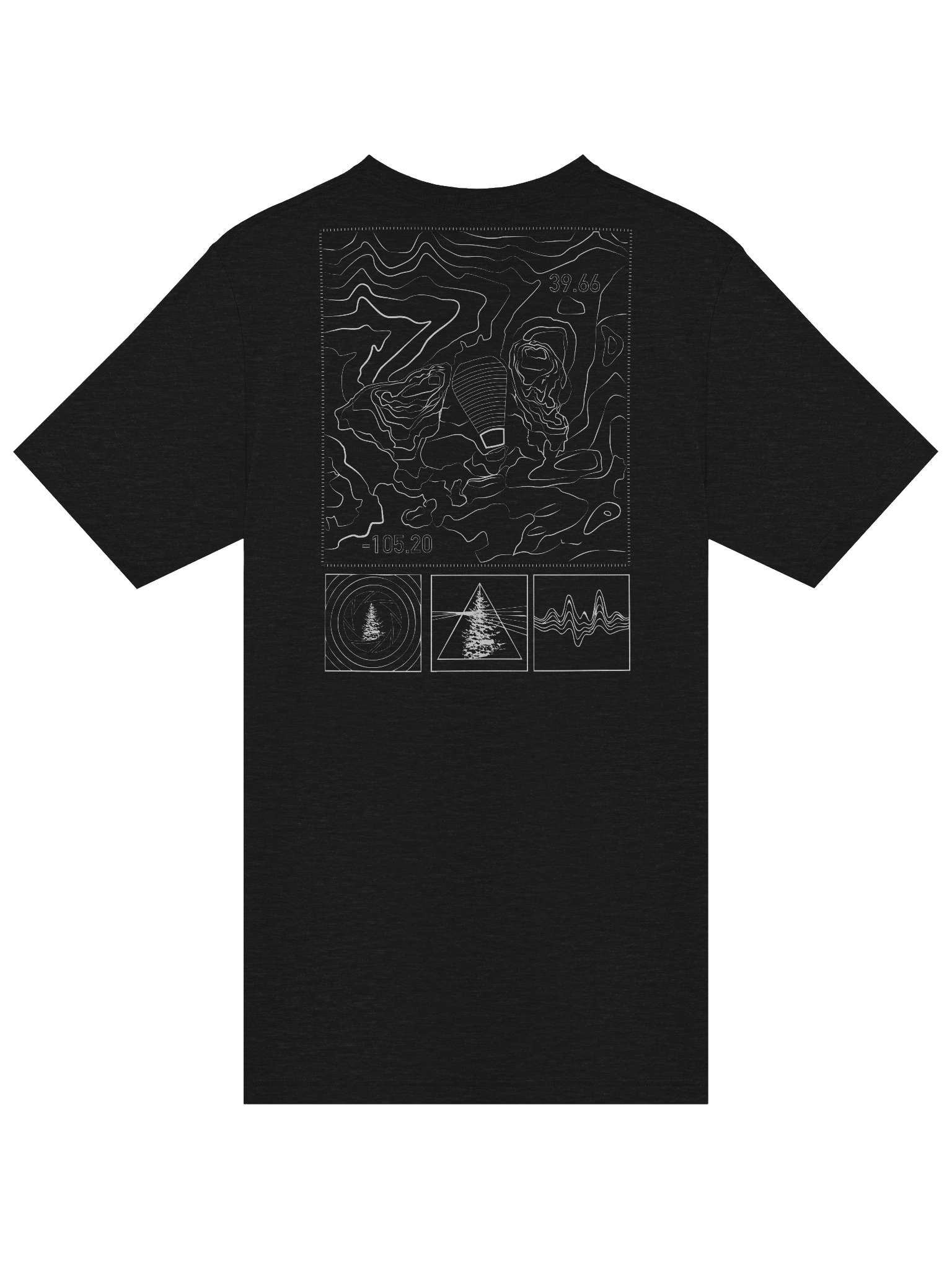 Red Rocks Topographic TShirt product image (5)
