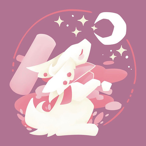 Lunar Rabbits

Drawing up some designs I’ve had for a while for some new merch :).

This lineless style was lots of fun while...