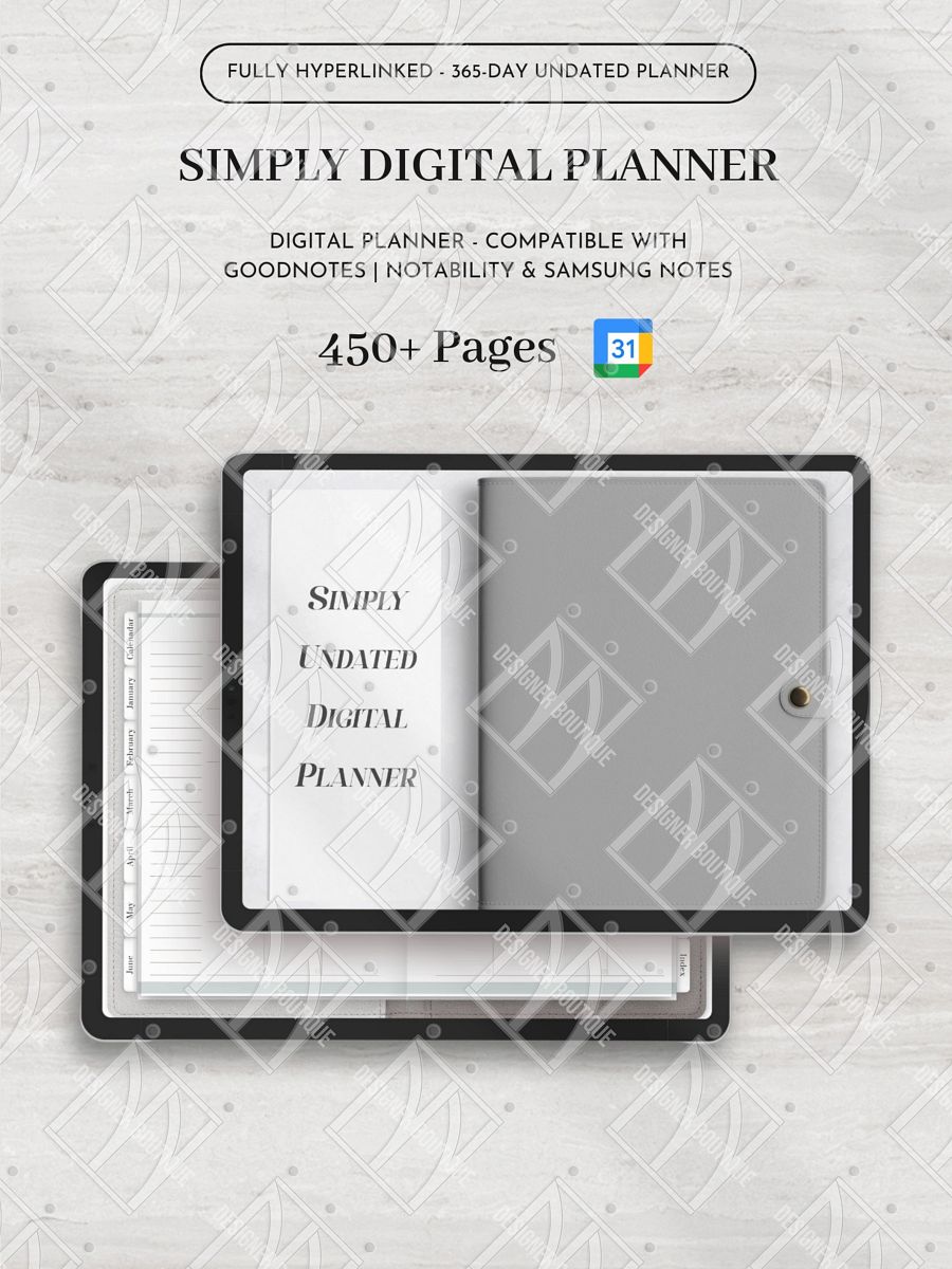 Simply Undated Digital Planner product image (1)