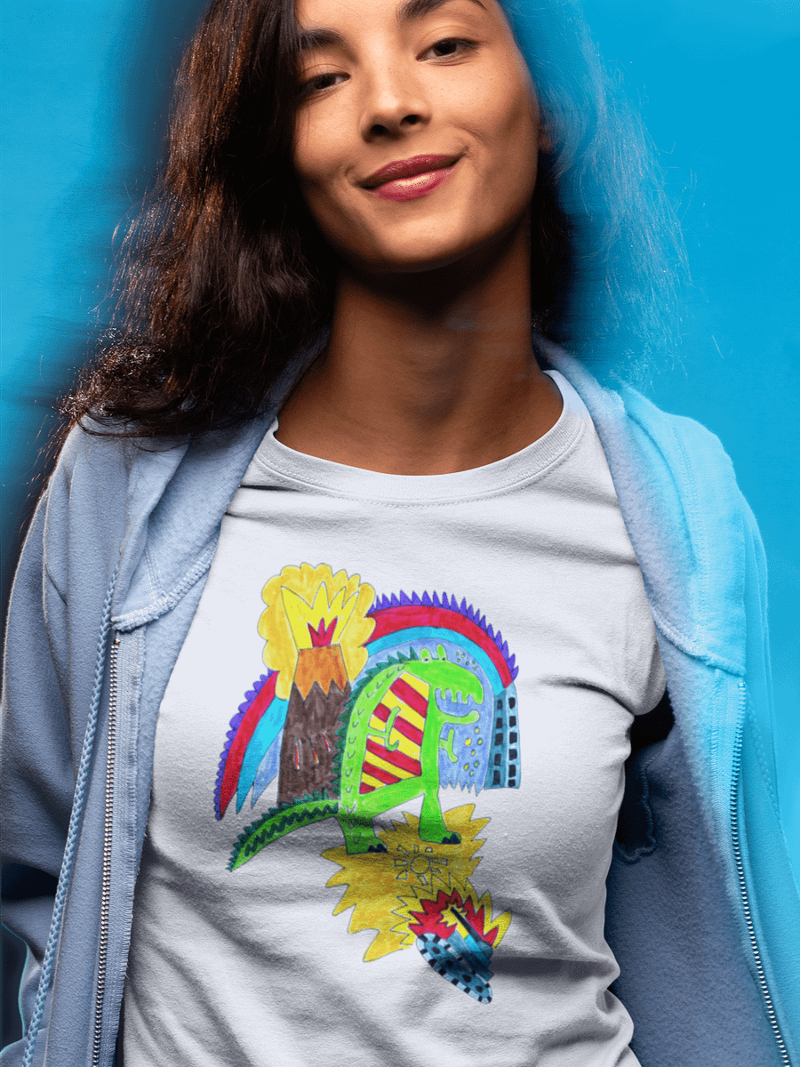 Abstract Dinosaur Romp T-Shirt product image (3)