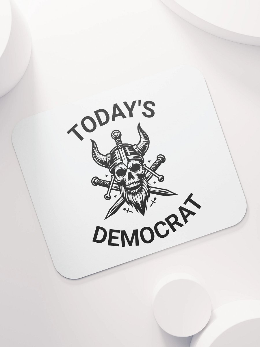 Today's Democrat Viking Skull Design mouse pad product image (7)